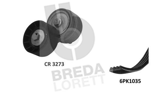 BREDA LORETT Поликлиновой ременный комплект KCA0031